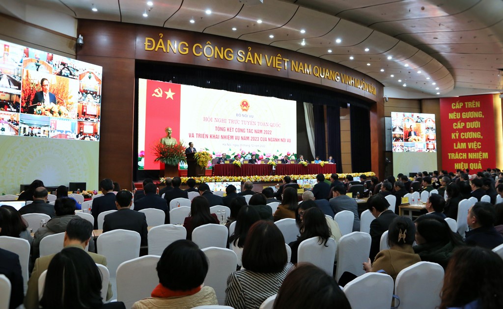 Quang cảnh Hội nghị tại điểm cầu Trung ương