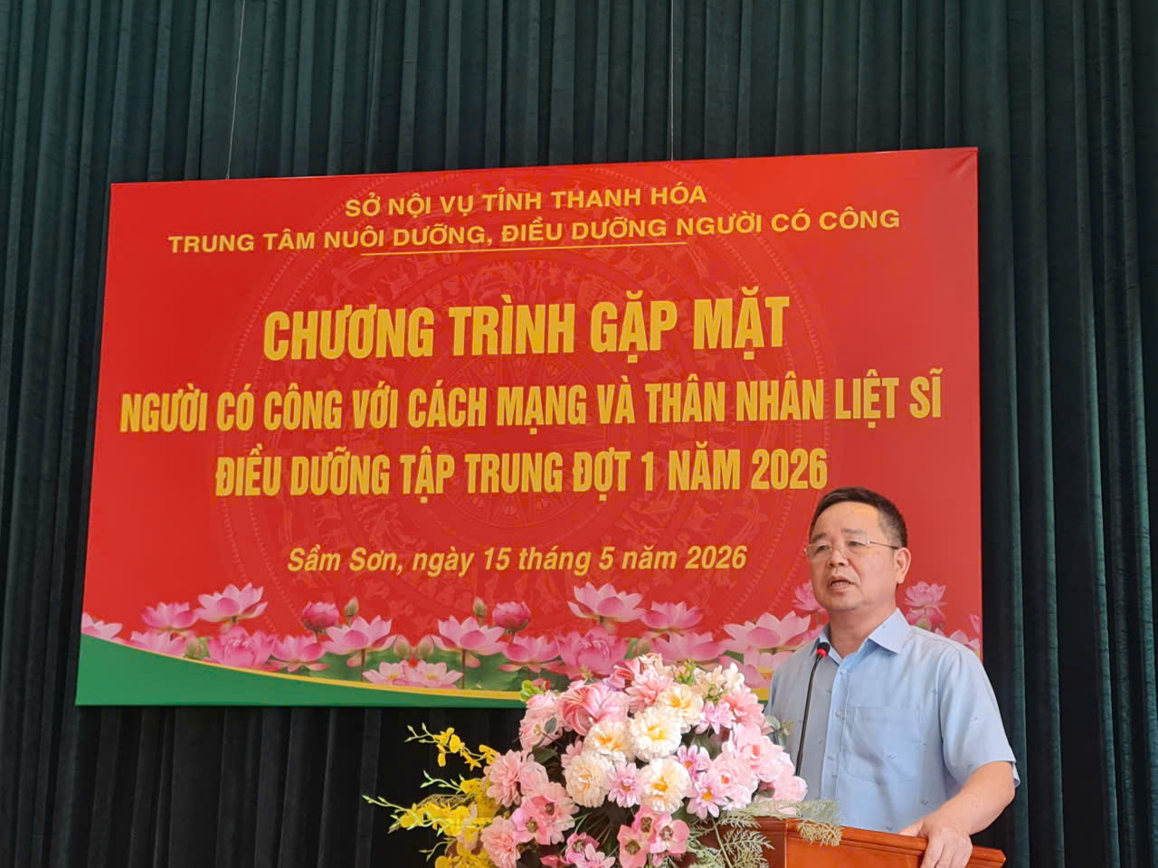 Đồng chí Nguyễn Văn Chiến phát biểu tại chương trình